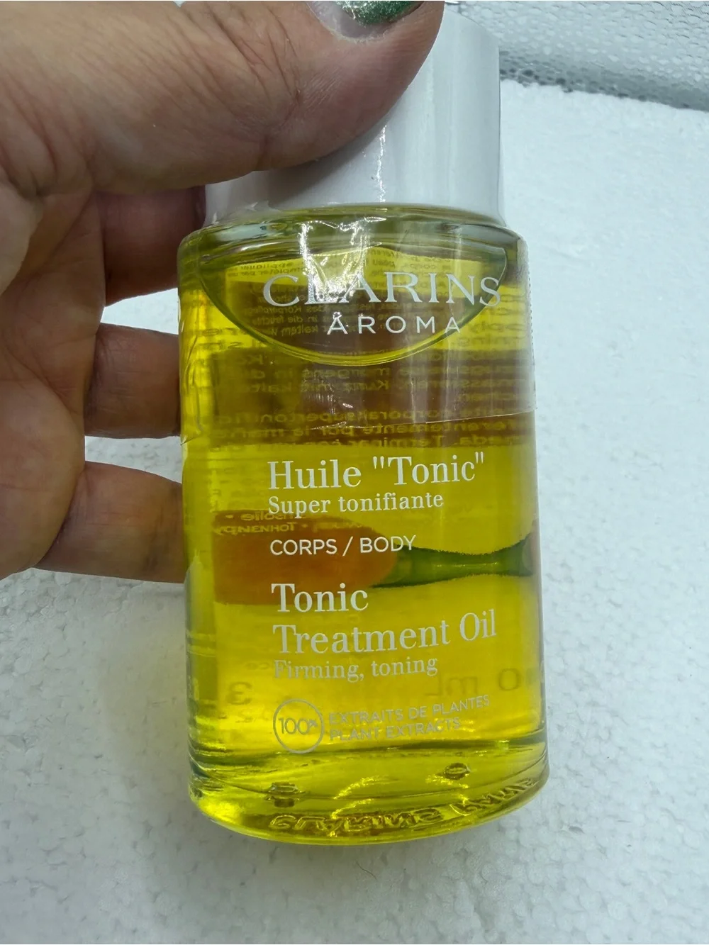 Clarins Tonic Treatment Oil — Yellow Bottle